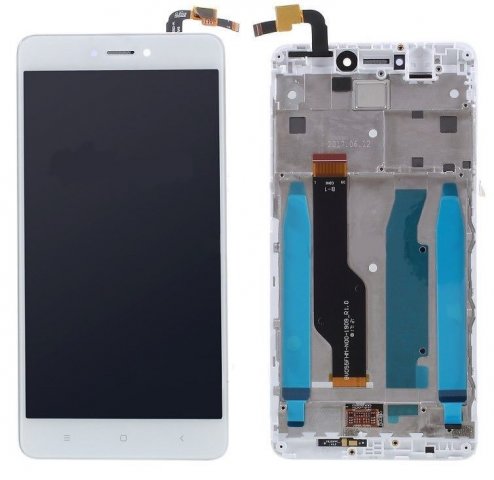 Wyświetlacz z ramką do Xiaomi Redmi Note 4X w kolorze białym